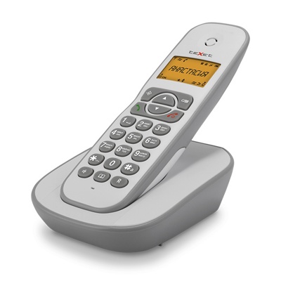 Радиотелефон TeXet TX-D4505A бело-серый