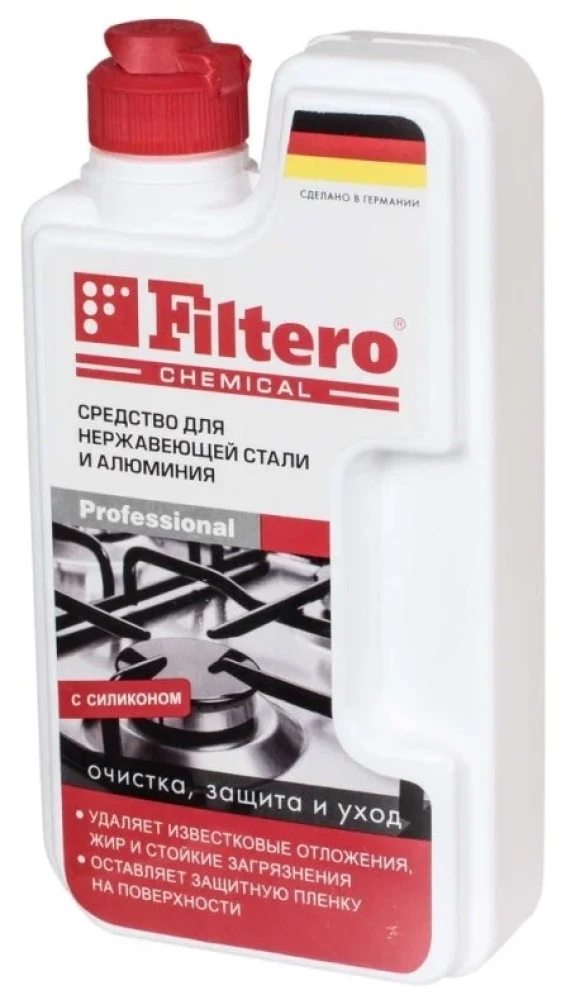 Filtero Средство для нержавеющей стали, 250 мл., арт. 301