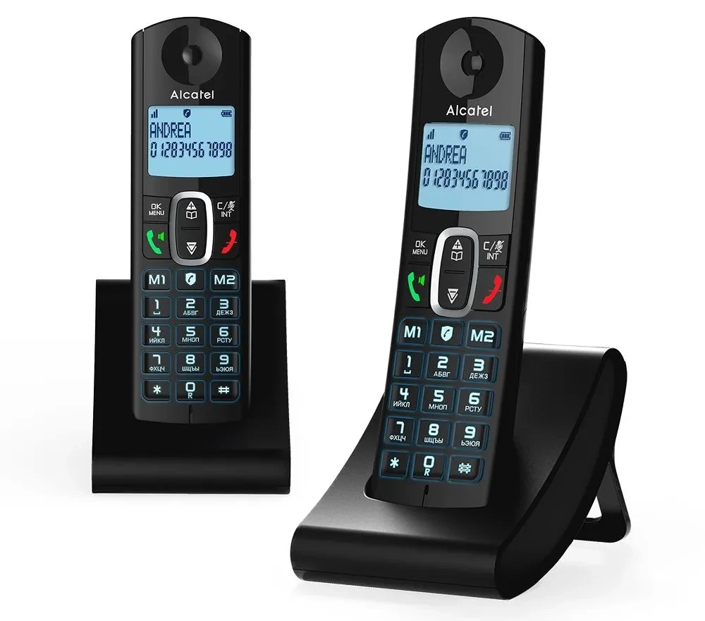 Радиотелефон ALCATEL F685 DUO (черный)