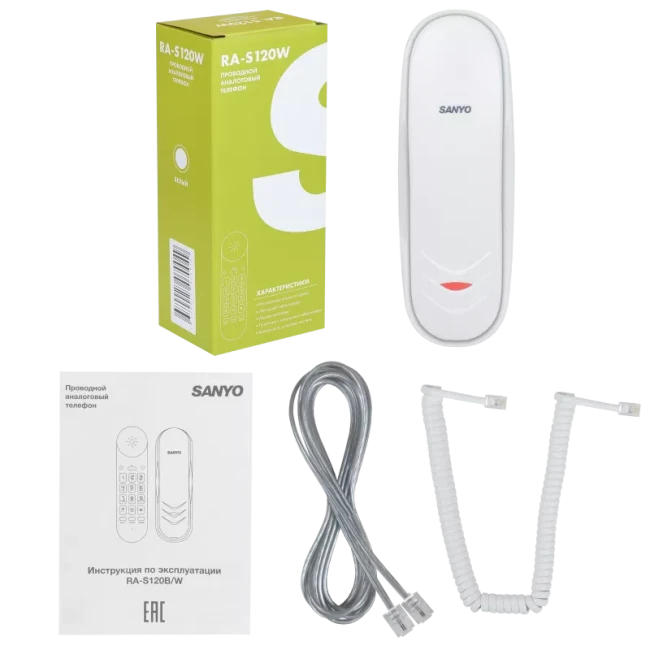 Проводной телефон Sanyo RA-S120W белый