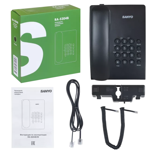 Проводной телефон Sanyo RA-S204B черный