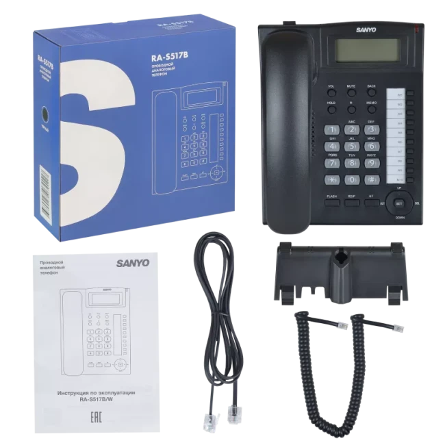 Проводной телефон Sanyo RA-S517B черный