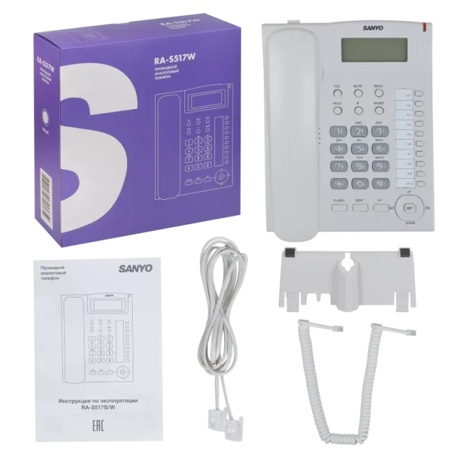 Проводной телефон Sanyo RA-S517W белый