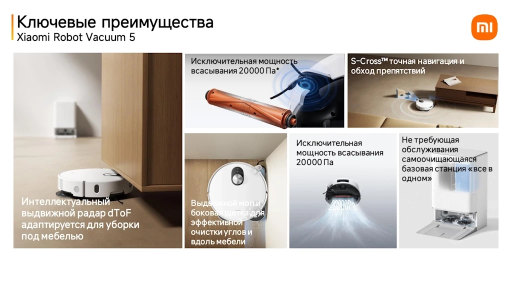Робот-пылесос Xiaomi Robot Vacuum 5
