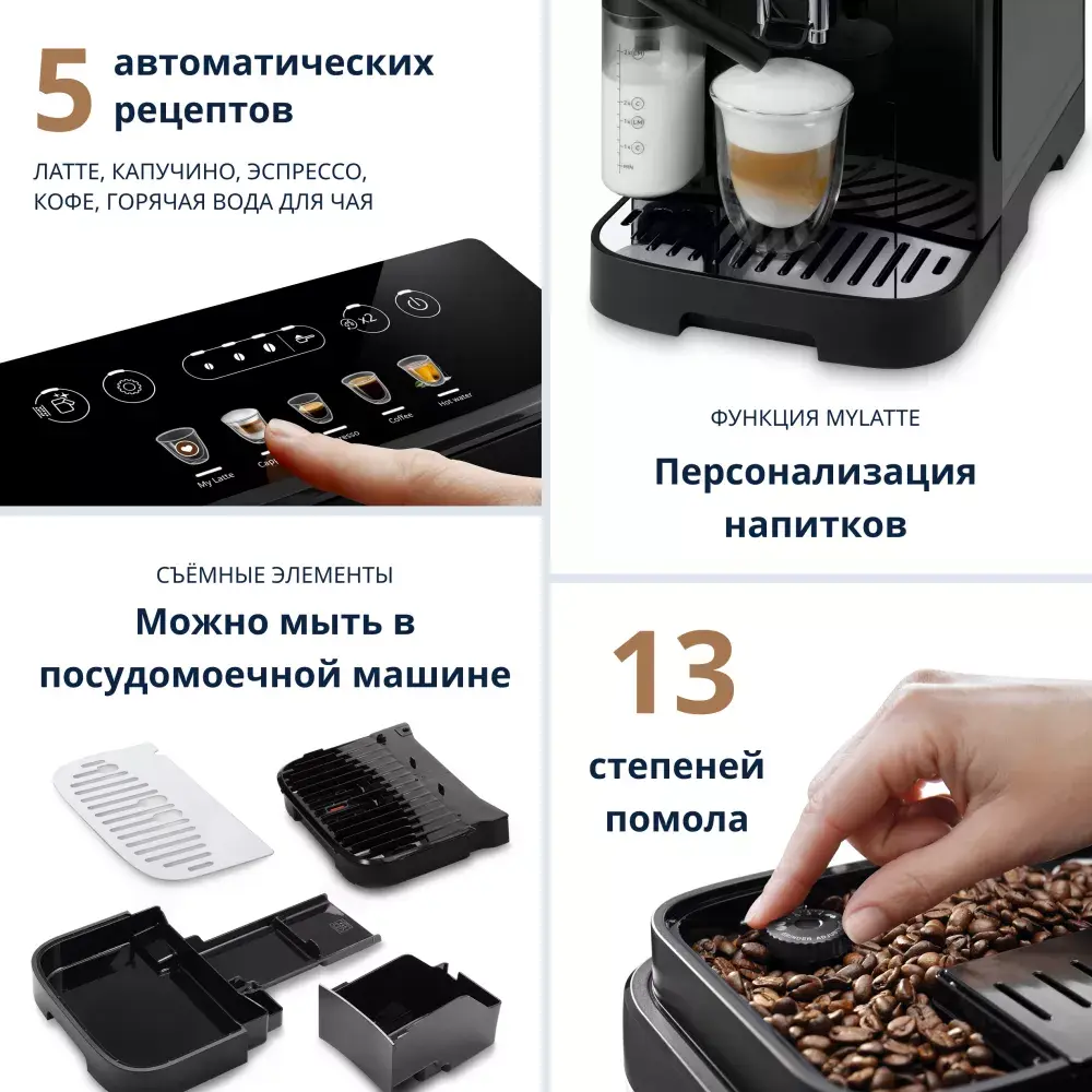 Кофемашина DeLonghi Magnifica Evo ECAM290.61.B