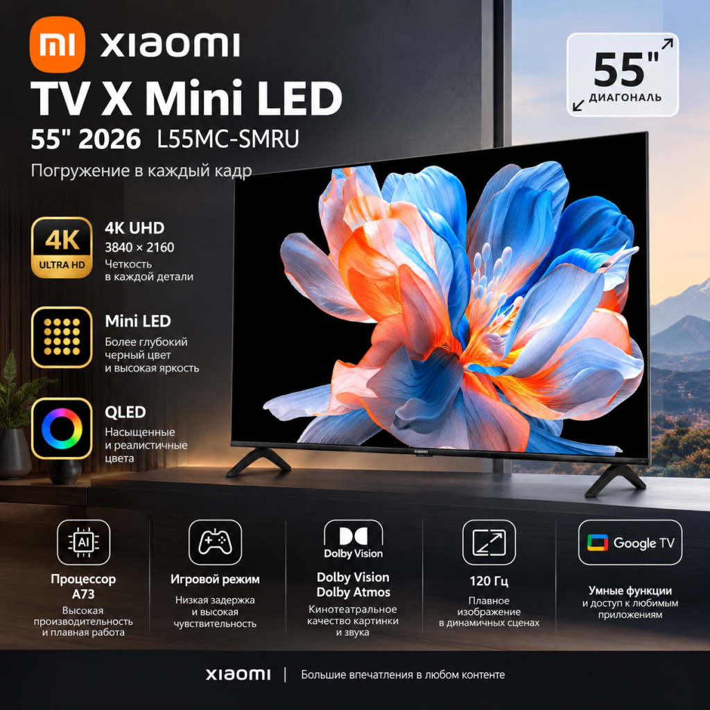 Телевизор Xiaomi TV X Mini LED 55
