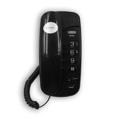 Проводной телефон TeXet TX-238 Black чёрный - фото2