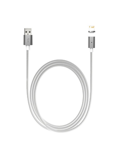 Магнитный USB-кабель Smarterra QuickJack 2.0 для устройств c разъемом microUSB STRQJMUWT (PVC,белый) - фото2