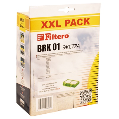 Мешок-пылесборник Filtero BRK 01 XXL Pack ЭКСТРА, 6 шт, синтетические