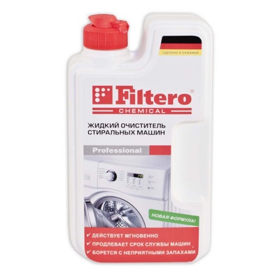 Filtero Жидкий очиститель для стиральных машин, 250 мл., арт. 902