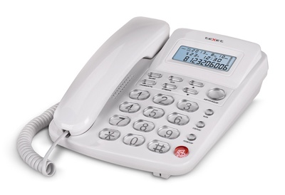 Проводной телефон с АОН TeXet TX-250 АОН белый