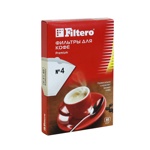 Filtero фильтры для кофе, №4/40, белые - фото