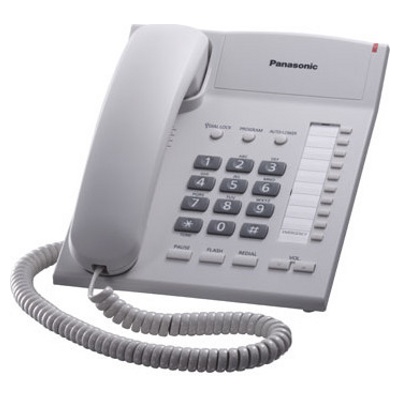Телефон проводной Panasonic KX-TS2382RUW Белый СТБ