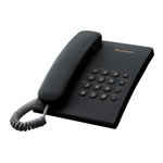 Телефон проводной Panasonic KX-TS2350RUB Черный СТБ - фото