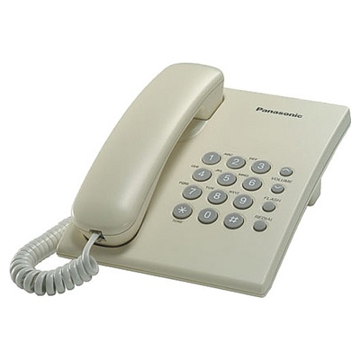Телефон проводной Panasonic KX-TS2350RUJ Бежевый СТБ
