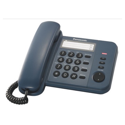 Телефон проводной Panasonic KX-TS2352RUC Синий СТБ