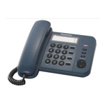 Телефон проводной Panasonic KX-TS2352RUC Синий СТБ - фото
