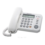Телефон проводной Panasonic KX-TS2358RUW Белый  - фото