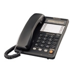 Телефон проводной Panasonic KX-TS2365RUB Черный  - фото