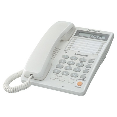 Телефон проводной Panasonic KX-TS2365RUW Белый СТБ