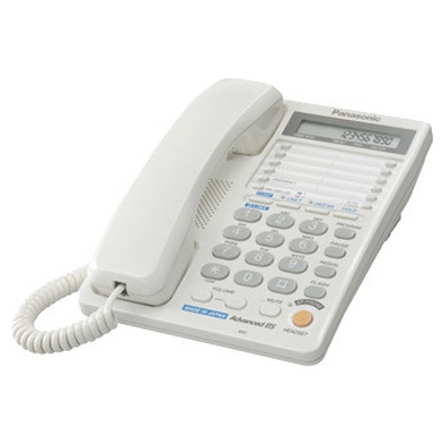 Телефон проводной Panasonic KX-TS2368RUW Белый СТБ - фото