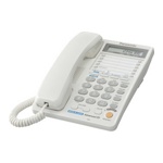 Телефон проводной Panasonic KX-TS2368RUW Белый  - фото