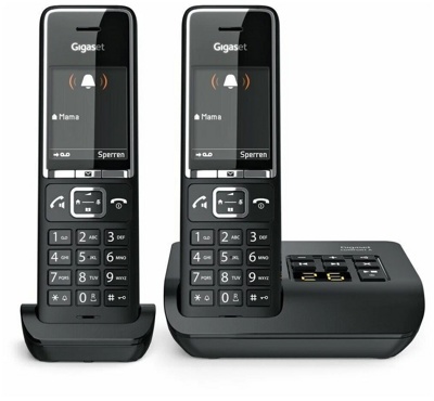 Радиотелефон Gigaset Comfort 550A Duo RUS (черный) 