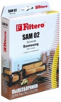Мешок-пылесборник Filtero SAM 02(4) ЭКОНОМ для пылесосов Samsung, Akai, Akira, Bimatek, Bork, De Longi и т.д.