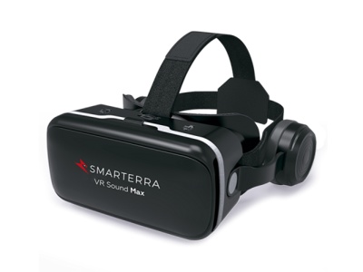 3D очки Smarterra VR S-Max с наушниками и пультом управления (чёрные)